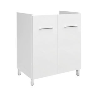 Mueble de Baño con Lavabo de Cerámica de 60x50 cm, Blanco, con Patas Metálicas de 58.3x48 cm - Product Image 1