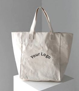 Sacs fourre-tout pour femmes personnalisés avec logo imprimé, populaires, recyclables, écologiques, sacs en toile bio et sacs en coton - Product Image 1