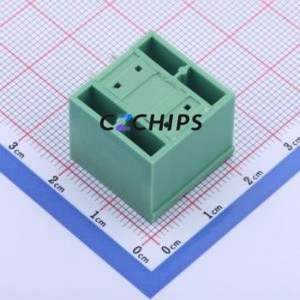 KF2EDGKRHM-5.0-2*2P Plug-in Terminal Block Bent Lead Through Hole,P=5mm Board-to-Board / Socket - Closed Screw Fixing 5mm Green - Product Image 2