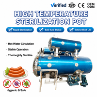 CE 2000L Autoclaaf Retort Automatische Hoge-Temperatuur Hoge-Druk Sterilisator voor Conserven, Dranken, Voedsel, Worst, Stoomsterilisatie