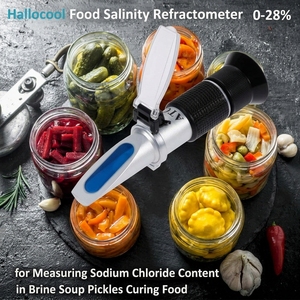 Réfractomètre de salinité 0~28% pour mesurer la teneur en chlorure de sodium dans la saumure, l'eau de mer, le salinomètre, réfractomètre de saumure pour cornichons - Product Image 4