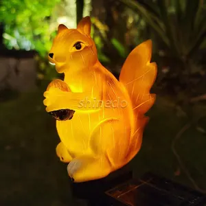 Solar Squirrel Self Luminous LED Ground Plug Light