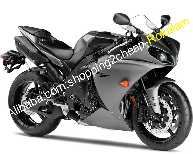 ヤマハR1YZF 1000 2012 2013 2014 YZFR1 YZFR1バイクフェアリングセット用YZF1000グレーブラックオートバイ