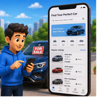 Plataforma Móvil para Comprar y Vender Autos con Búsqueda de Vehículos y Generación de Cuentas de Contactos, Compatible con Internet, Linux y MAC