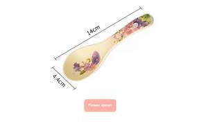 In stile moderno fiore floreale 4.5 pollici alto-piede smalti usa e getta Color ceramica in stoviglie per uso domestico per <span class=keywords><strong>ciotole</strong></span> per zuppa di spaghetti di riso - Product Image 5