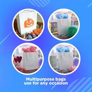 Kraft Paper Bags with Handles Bulk <b>Gift</b> Medium Size for Shopping Party <b>Small</b> Business Takeaway Food Packaging Paper Bags - Product Image 5