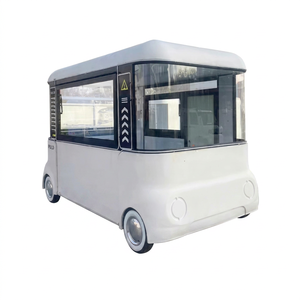 ZOWN Camion de restauration électrique compact personnalisé avec grande fenêtre en verre, chariot mobile de vente de café et de snacks en acier inoxydable - Product Image 1