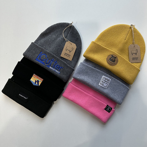 Fabricants professionnels de bonnets tricotés sur mesure, bonnets d'hiver pour hommes en laine mérinos et acrylique, sans démangeaisons, à revers, pour le <span class=keywords><strong>ski</strong></span> - Product Image 6