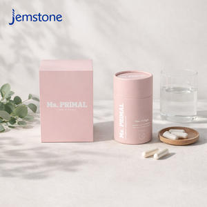 บรรจุภัณฑ์กล่องกระดาษคราฟท์ทรงกระบอกแบบกำหนดเอง เป็นมิตรกับสิ่งแวดล้อม สำหรับบรรจุยาเม็ด อาหารเสริม เจลสมุนไพร เกรดอาหาร - Product Image 3