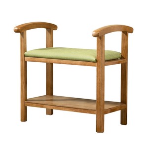 Người cao tuổi thân thiện với hiện đại nhỏ bằng gỗ Giày kệ với băng ghế dự bị đa chức năng giày thay đổi Phân - Product Image 1