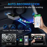 Adaptador Inalámbrico Carplay Android Auto, Caja Usbc, Dongle Bluetooth Usb, Toyota Hyundai, Proveedor Verificado para Audi Q7 2016-2018 Mib2