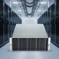 Boîtier de serveur en rack 4U ATX à 24 baies, échange à chaud, planche arrière SAS SATA, ventilateurs de refroidissement, châssis industriel, USB, en stock