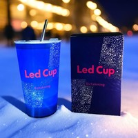 Chope à bière lumineuse LED JIN PENG avec couleurs personnalisables pour les événements sportifs, les fêtes et les promotions
