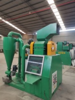 Machine de granulation de fil de cuivre pour le recyclage des câbles en cuivre et en aluminium avec séparateur d'air, équipement de recyclage des fils usagés