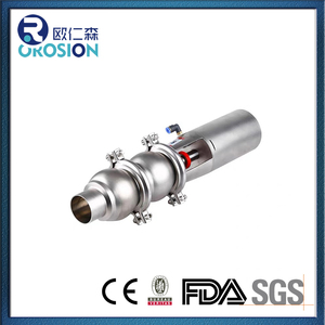 Acier inoxydable hygiénique sanitaire 304 316 Vanne d'inversion de contrôle pneumatique de soudage de type <span class=keywords><strong>LL</strong></span> à 4 voies Vanne d'inversion de débit de 2 pouces - Product Image 3