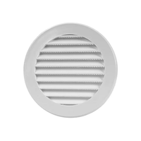 Grille d'aération ronde Lakeso 2026 en ABS, couvercle de grille de ventilation blanche avec design industriel moderne pour utilisation en sous-sol et entrepôt