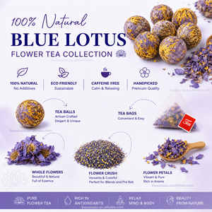 Tisana di Loto Blu Sfuso Erboristico Fumabile Naturale, Fiore Intero di Loto di Alta Qualità Nymphaea Caerulea da Giardino di Proprietà, Standard Alimentare UE - Product Image 6