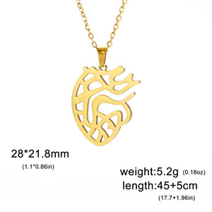 Collar de Moda Color Dorado con la Leyenda 'Recuerda Jerusalén', Oración Judía, Verso Bíblico Hebreo, Colgante de Cruz de Acero Inoxidable - Product Image 6
