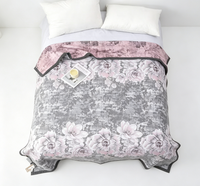 Plaid moderne en chanvre/coton écologique quatre saisons 200cm*230cm pour lit et canapé