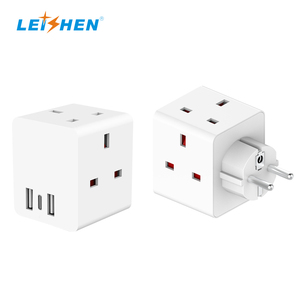 Ukca bs8546 tiêu chuẩn 3 cách 2 Pin Power Adapter plug-anh để EU Cube điện đa tường cắm mở rộng 3 Anh AC ổ cắm - Product Image 6