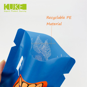 Sacs de pochette biodégradables personnalisés ligne de déchirure facile avec fermeture à glissière écologique emballage en plastique zip-lock sac à 3 joints latéraux - Product Image 5