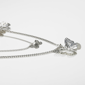 Butterfly Body <b>Chain</b> Silver Zinc Alloy Women's Daily Wear Hip Hop <b>Waist</b> <b>Chain</b> Geometric Design Cross Border Jewelry - Product Image 4