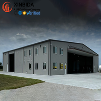Bâtiment d'usine à grande portée, entrepôt préfabriqué en acier Q355B à connexion par boulons pour l'industrie