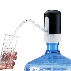 Bomba de botella de agua, dispensador de agua eléctrico de 5 galones, adecuado para acampar, interruptor de botella de agua potable USB portátil