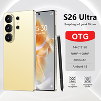 Promotion Smartphone S26 Ultra 5G LTE CDMA Débloqué Deca Core 16 Go + 1 To 108 MP Écran OLED 120 Hz Charge Rapide 120 W Double SIM