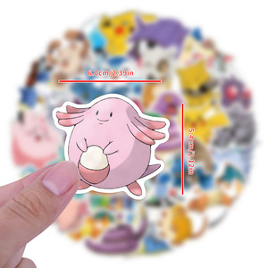 50 autocollants Pokémon mignons, autocollants imperméables DIY pour bagages, carnet, collection pour enfants - Product Image 3