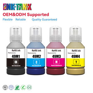 Tinta tanque T49M T49M1 T49M2 T49M3 T49M4 Color Premium a granel Compatible botella de recarga de tinta de sublimación para <span class=keywords><strong>Epson</strong></span> F570 <span class=keywords><strong>F170</strong></span> impresora - Product Image 1