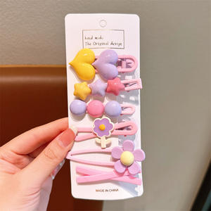 कस्टम नए डिजाइन मीठे गुलाबी बच्चों के बाल क्लिप सेट मीठे bbbangs बाल क्लिप सेट स्वीट बी बैंग्स हेयर क्लिप सेट - Product Image 5