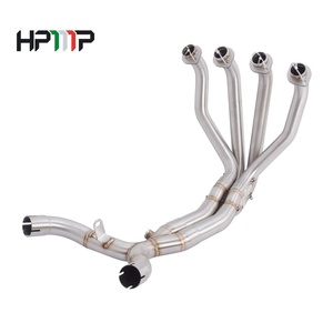 Sistema de Tubo de Escape Delantero para Motocicleta <span class=keywords><strong>Kawasaki</strong></span> Z1000 Z1000SX <span class=keywords><strong>Ninja</strong></span> <span class=keywords><strong>1000</strong></span> <span class=keywords><strong>2010</strong></span>-2020, Acero Inoxidable Plateado - Product Image 1