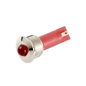 Toowei Good Quality Metal 2.4v-220v 16mm Red Ip67 Waterproof LED Indicator Light For Boats Cars Trucks Automotive