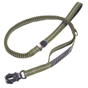 Heavy Duty Bungee Tactical <span class=keywords><strong>Dog</strong></span> <span class=keywords><strong>Leash</strong></span> Reflective No Pull <span class=keywords><strong>Dog</strong></span> <span class=keywords><strong>Leash</strong></span> Cinturón de seguridad de coche para perros medianos y grandes - Product Image 1