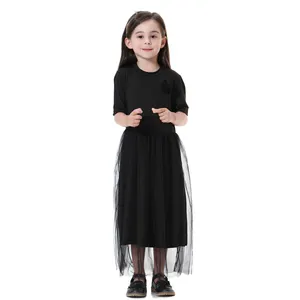 Abbigliamento tradizionale per bambini moda bambino Indonesia Qatar malesia Dubai Abaya abito da ragazza musulmana abiti per bambini islamici