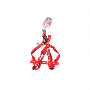 Imbracatura per Animali Domestici da 1,5 Pollici con Motivo Patchwork Adorabile di Cuccioli e Erba, Design Confortevole per Petto e Schiena - Product Image 1