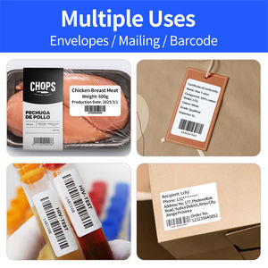 Papier d'étiquettes codes-barres thermique directe autocollant blanc 50mm 30mm <span class=keywords><strong>1000</strong></span> feuilles, multi-usages, sensible à la chaleur - Product Image 6