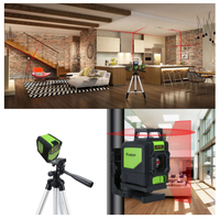 Niveau laser croisé Huepar 901CR à auto-nivellement et automatique à 360 degrés, multi-extérieur, 5 lignes, faisceau rouge