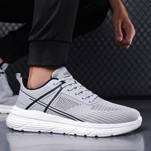 Zapatos deportivos casuales ligeros y acolchados para primavera y verano con parte superior de malla transpirable perforada, zapatos para correr al aire libre - Product Image 2