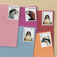 Timbres-poste et étiquettes américaines en vrac, collection 2012, Oiseaux de proie, impression personnalisée, timbres-poste et étiquettes pour envois internationaux