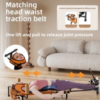 Banc d'étirement multifonctionnel en métal, pliable et réglable, écologique, pour soulagement cervical et lombaire, étirement des jambes et de la taille à domicile
