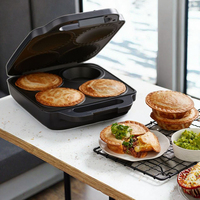 Automatischer elektrischer 4-Loch-Tiefenfüll-Pie-Maker mit Keramik-Aus stecher Mehrsprachig für den Hausgebrauch im Freien