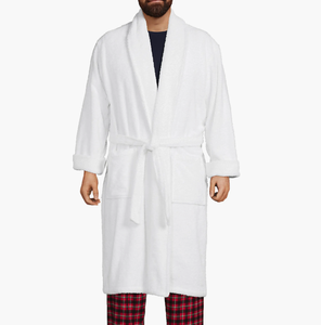 Lungo Kimono termico spugna collo scialle casa Hotel <span class=keywords><strong>accappatoio</strong></span> per gli uomini e le donne 100% <span class=keywords><strong>cotone</strong></span> spugna Unisex Spa <span class=keywords><strong>accappatoio</strong></span> da <span class=keywords><strong>uomo</strong></span> - Product Image 1