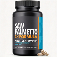 Capsules de Palmier Nain Bloqueur de DHT pour Hommes, Inhibiteur de 5-Alpha-Reductase, Racine d'Ortie, Graine de Citrouille, Soutien de la Prostate et des Cheveux