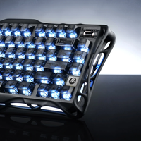 Nouveau clavier de jeu Mercury K1-Stealth noir 2026 avec interrupteurs linéaires RGB, rétroéclairage RGB double personnalisé à 13 touches, et fonction Hot-Swap tri-mode