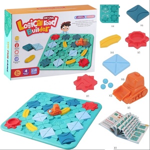 Labyrinthe routier pour l'éducation précoce des enfants, entraînement à la pensée logique, jeu de société interactif avec retour de route, chariot élévateur, puzzle - Product Image 1