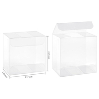 Boîtes à bonbons en gros, boîtes de présentation transparentes en plastique, boîtes cadeaux transparentes en plastique pour l'emballage de sucre, chocolat et dragées