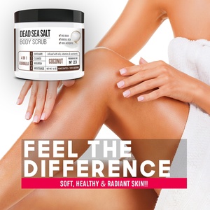 Gommage corporel lissant naturel en gros - <span class=keywords><strong>Sel</strong></span> de la Mer Morte riche en minéraux et huiles biologiques (Argan, Karité, Jojoba) pour une peau soyeuse - Product Image 5
