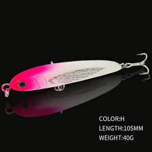 Esche Affondanti Veloci 105mm 40g Stickbait Wobbler in ABS, <span class=keywords><strong>Esca</strong></span> Artificiale Rigida <span class=keywords><strong>per</strong></span> Pesca in Fiume e Mare, Tonno e <span class=keywords><strong>Spigola</strong></span> - Product Image 4